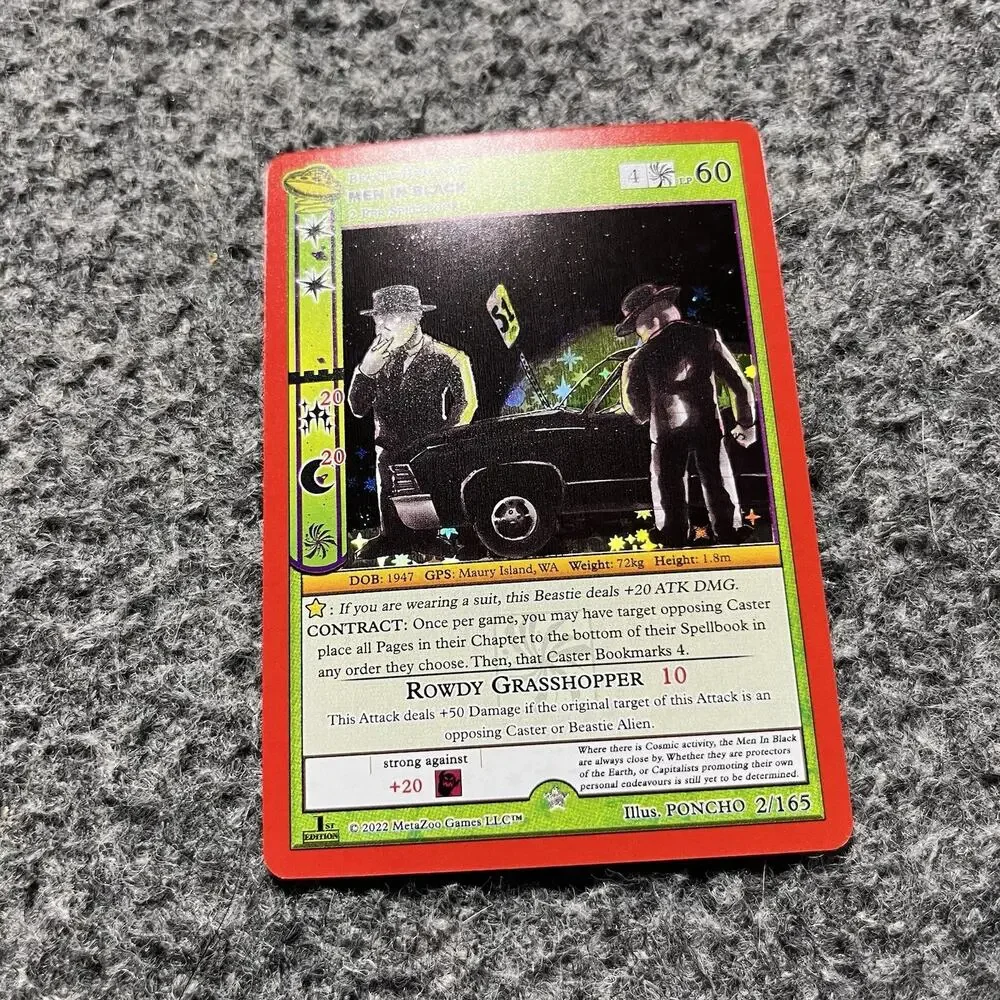 Metazoo UFO Men In Black 2/165 1st Edition Full Holo Foil Card NM